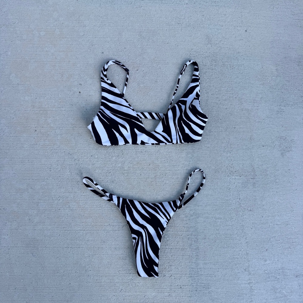 ARK SWIMWEAR Zebra Stripe Bikini Bottom
